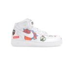 Air Force 1 Mid x SUPREME NBA WHITE