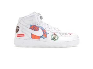Air Force 1 Mid x SUPREME NBA WHITE
