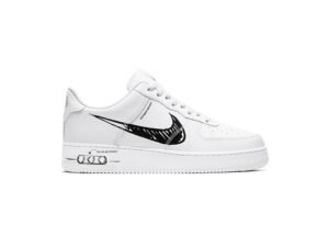 Air Force 1 Sketch WHITE BLACK