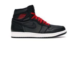 Air Jordan 1 High BLACK SATIN GYM RED