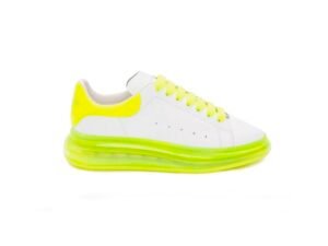 Alexander McQueen Oversized Sneaker Clear Sole YELLOW WHITE
