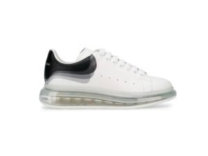 Alexander McQueen Oversized Sneaker Clear Sole WHITE BLACK