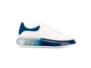 Alexander McQueen Oversized Sneaker Clear Sole WHITE BLUE