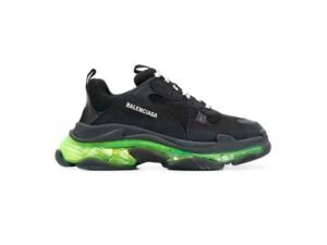 Triple-S CLEAR SOLE BLACK GREEN