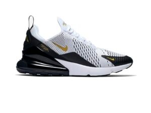 Air Max 270 WHITE BLACK METALLIC GOLD