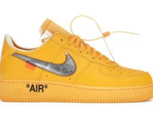 Nike Air Force 1 Low OFF-WHITE University Gold Metallic Silver