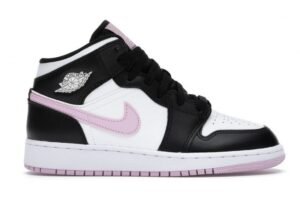 Jordan 1 Mid White Black Light Arctic Pink