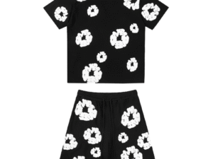 Denim Trs Black Short set